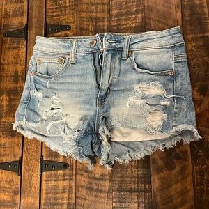 American Eagle High Rise Festival Jean Shorts